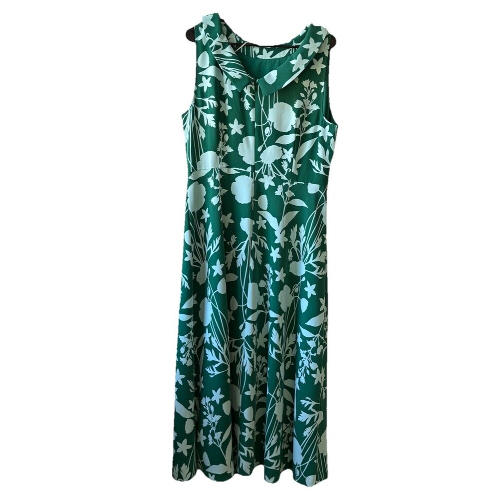 Boden Clarissa Dress NWT Floral Sleeveless A-Line Midi Dress Size 14L NWT - Picture 4 of 5